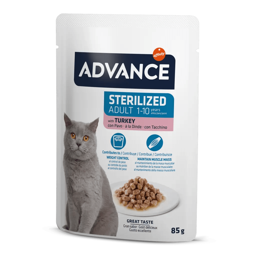 Advance%20Cat%20Sterılızed%20Turkey%20Wet%20Pouch%2012x85gr