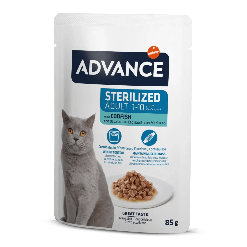 Advance%20Cat%20Sterılızed%20Codfısh%20Wet%20Pouch%2012x85gr