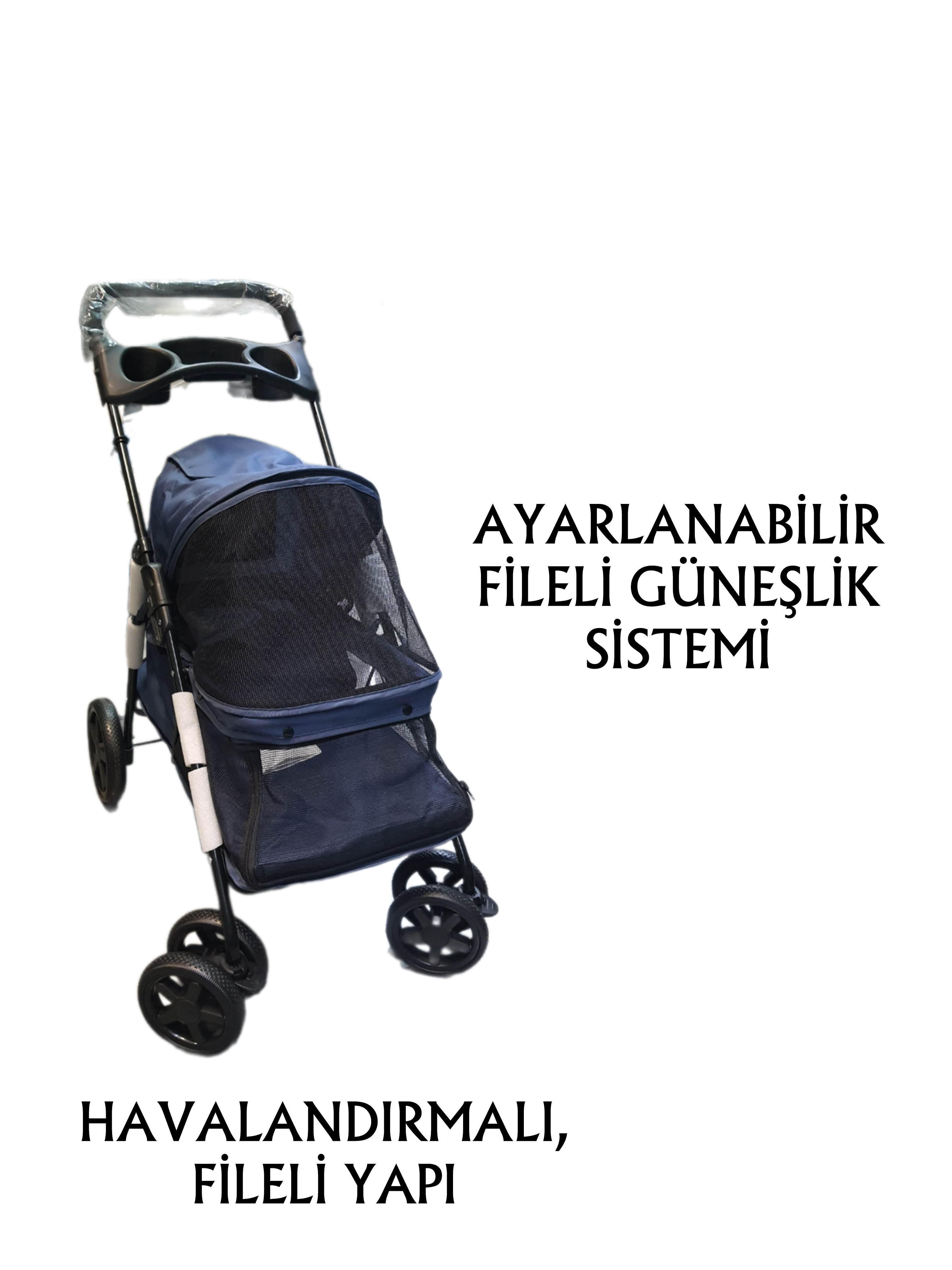 Tommy%20Evcil%20Hayvan%20Arabası%2074,5x46,5x97,5cm%20Lacivert%20Max%2015kg