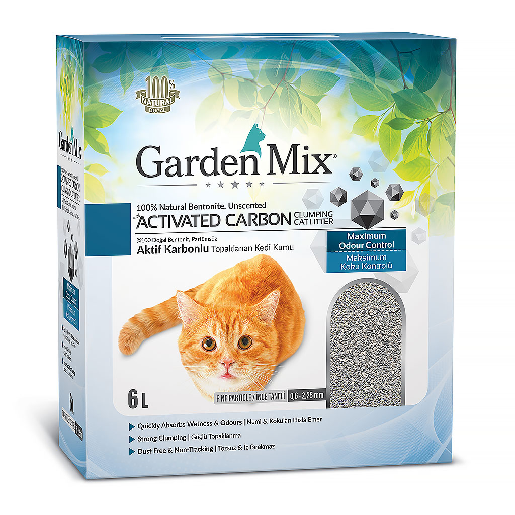 Gardenmix%20Bentonit%20Aktif%20Karbonlu%20Kedi%20Kumu%206%20Lt