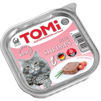 Tomi%20Kedi%20Karidesli%20Alüminyum%20Yaş%20Mama%20100gr%20(pate)