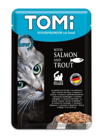 Tomi%20Kedi%20Somon%20&%20Alabalık%20Pouch%20Mama%20100gr