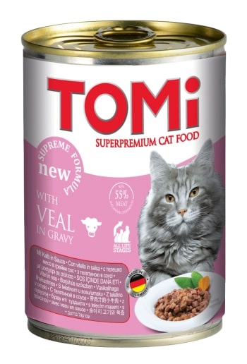 Tomi%20Kedi%20Buzağı%20Etli%20Yaş%20Mama%20400g