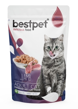 Bestpet%20Adult%20Cat%20Lamb%20In%20Jelly%2085%20G%20Pouch%2016%20Adet