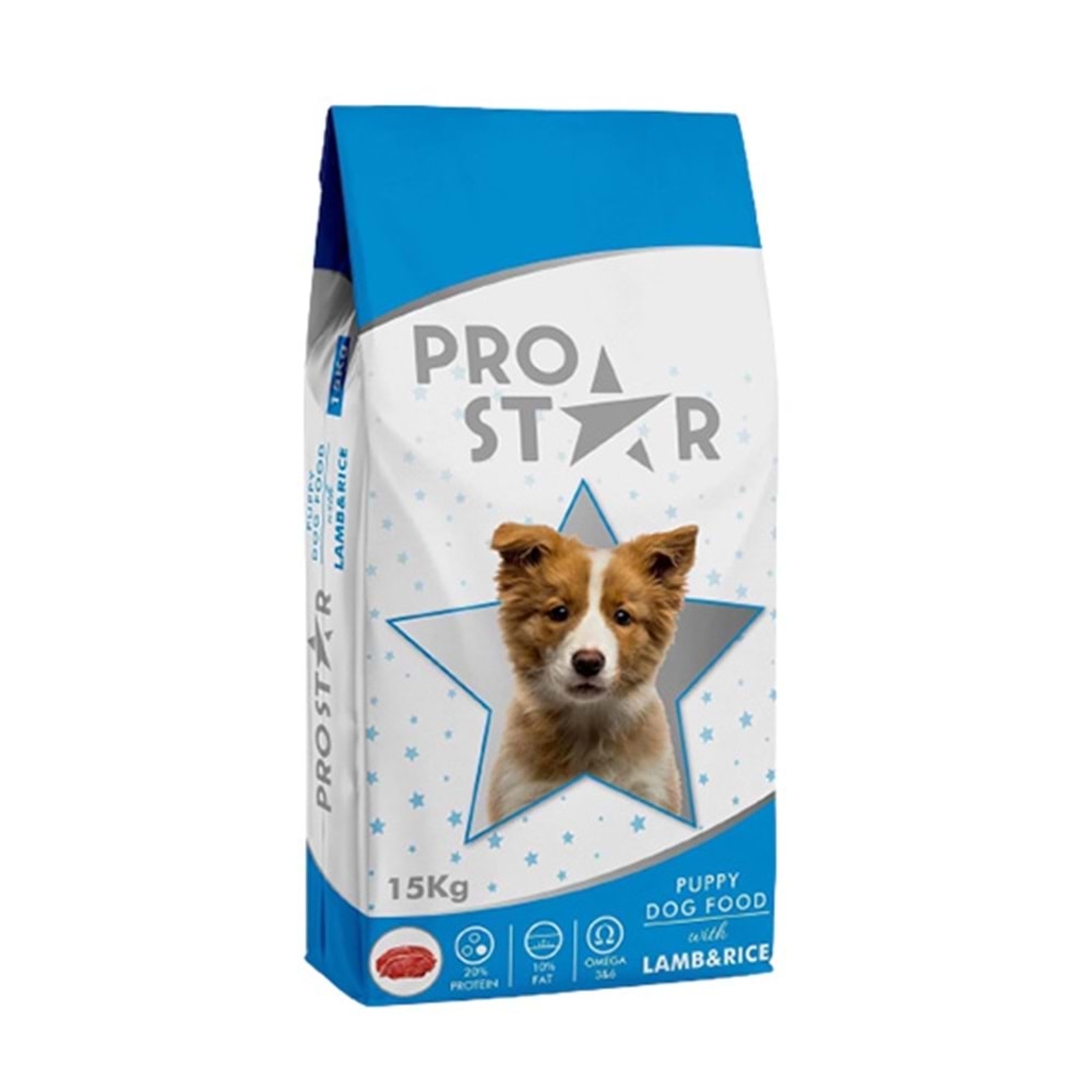 Prostar%20Yavru%20Köpek%20Maması%20Kuzu%20Etli%20Pirinçli%2015%20Kg