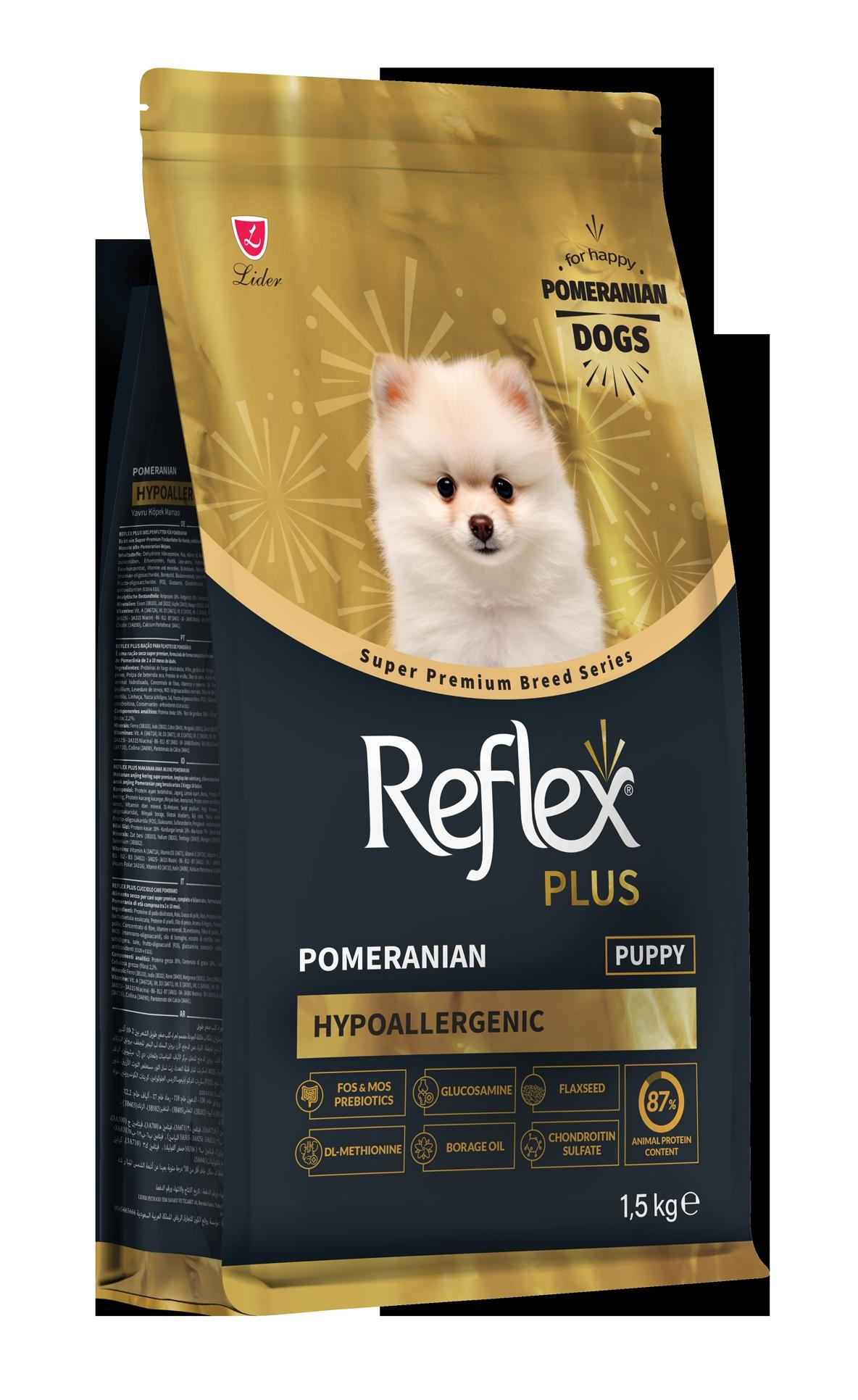 Reflex%20Plus%20Pomeranian%20Yavru%20Köpek%20Maması%201,5%20Kg