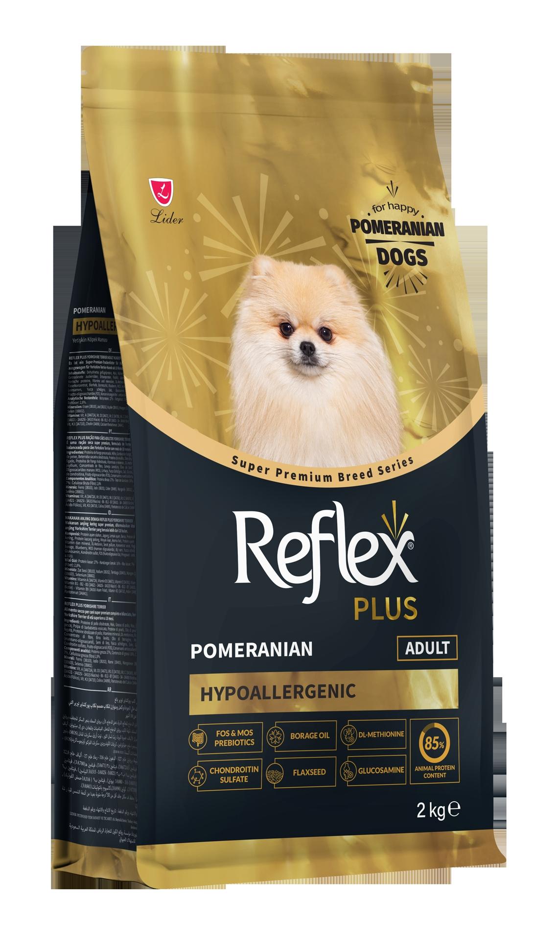 Reflex%20Plus%20Pomeranian%20Yetişkin%20Köpek%20Maması%202%20Kg