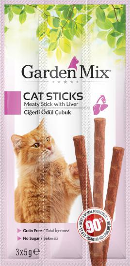 Gardenmix Ciğerli Kedi Stick Ödül 3*5g 50‘li