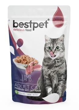 Bestpet Adult Cat Lamb In Jelly 85 G Pouch 16 Adet