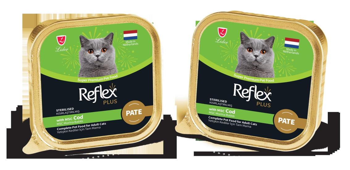 Reflex Plus Pate Msc Morina Balıklı Kısırlaştırılmış Yetişkin Kedi Maması 85 G
