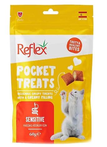 Reflex Pocket Treats Hassas Kediler için 60g- SENSİTİVE