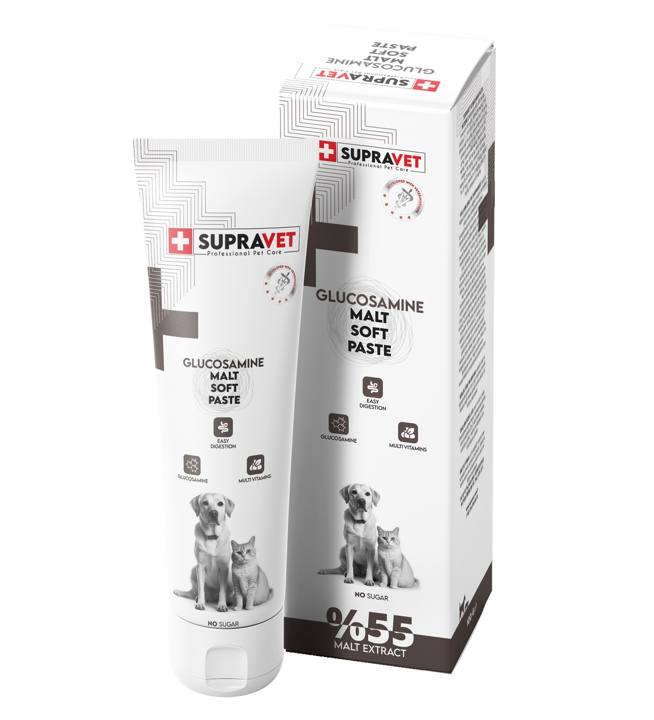 Supravet%20Glucosamine%20Kedi%20Ve%20Köpek%20Eklem%20Ve%20Kas%20Destekliyici%20Malt%20Paste%20100%20Gr